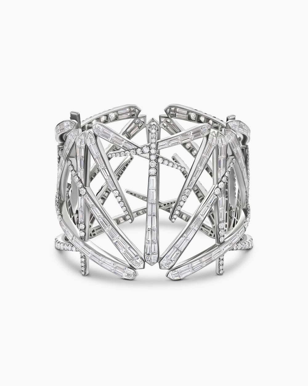 Bracelet Liberty en or blanc avec diamants femmes