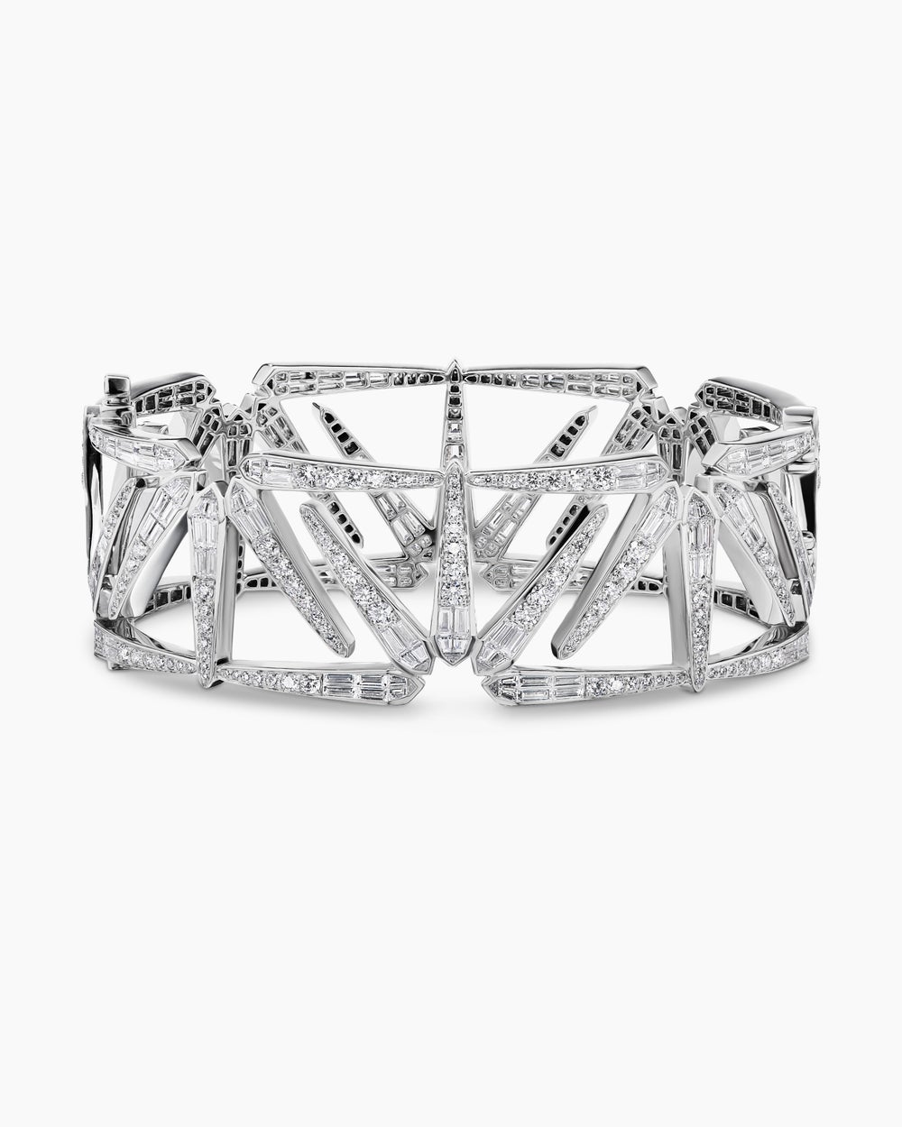 Bracelet Liberty en or blanc avec diamants femmes