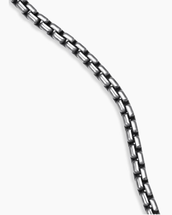 Box Chain Necklace in Sterling Silver with 14K Yellow Gold Accent, 2.7mm