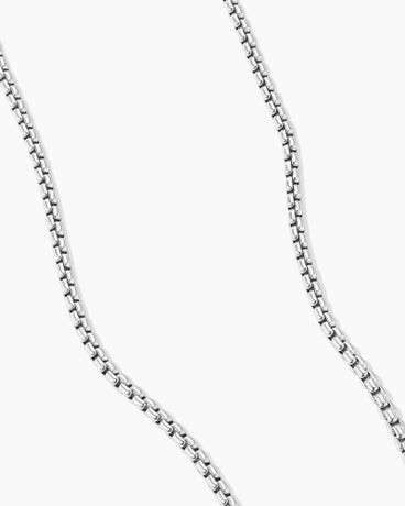 Box Chain Necklace in 18K White Gold, 2.7mm