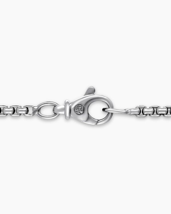 Collier Box Chain en or blanc 18 carats, 2,7 mm