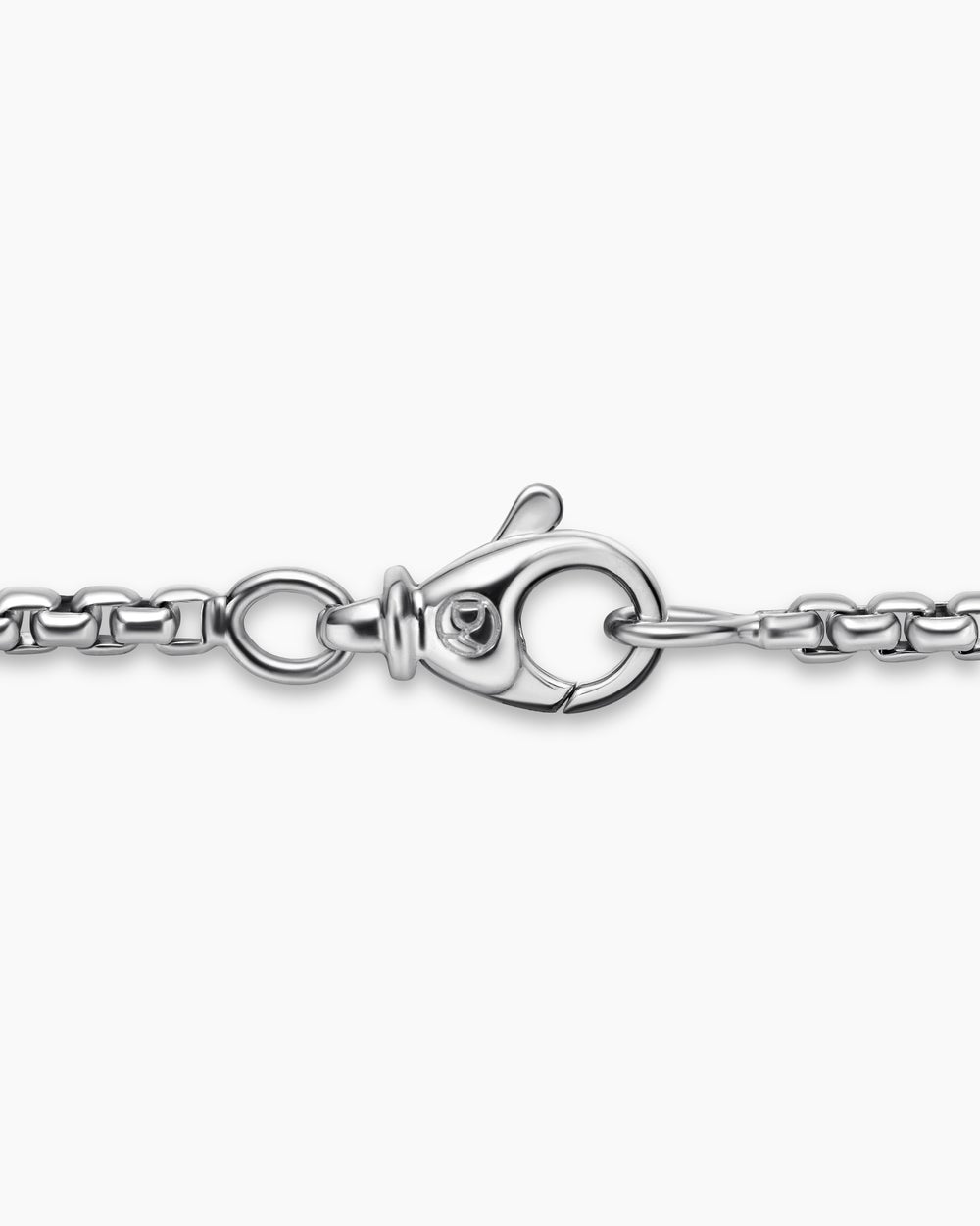 Collier Box Chain en platine, 2,7 mm pour hommes