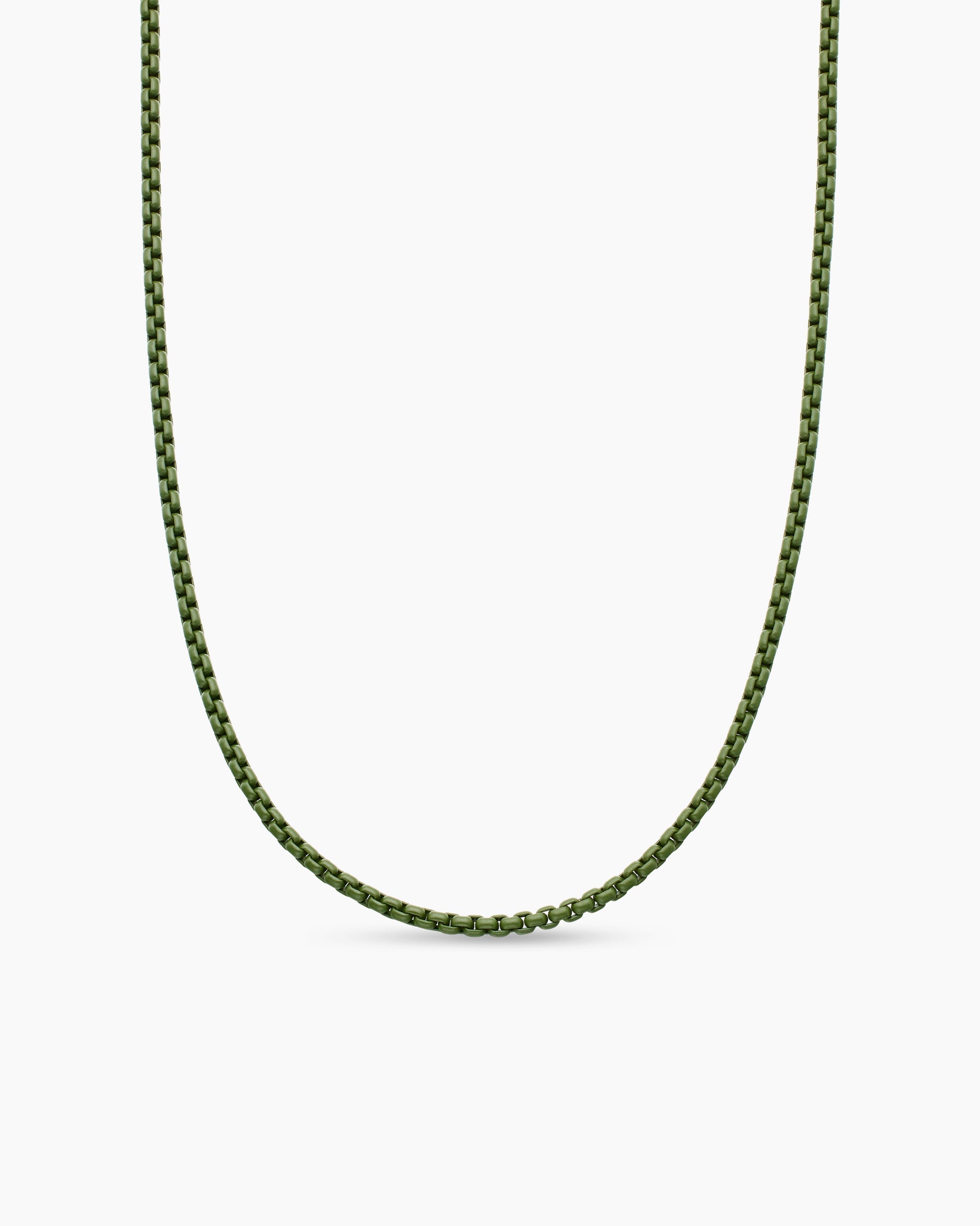 Mm Stainless Steel David Yurman Small Box Chain Necklace David