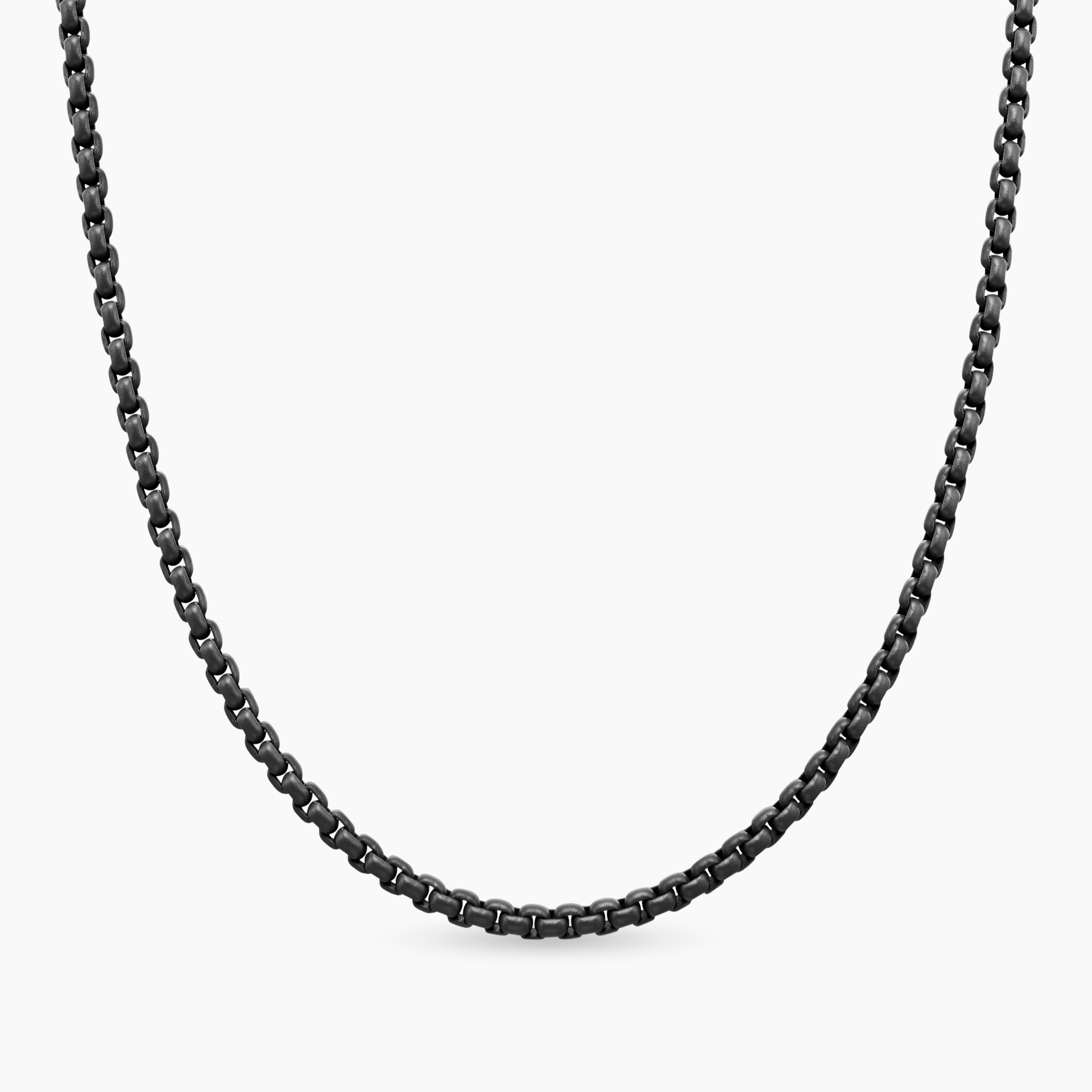 Box Chain Necklace in Grey Titanium 2.7mm David Yurman