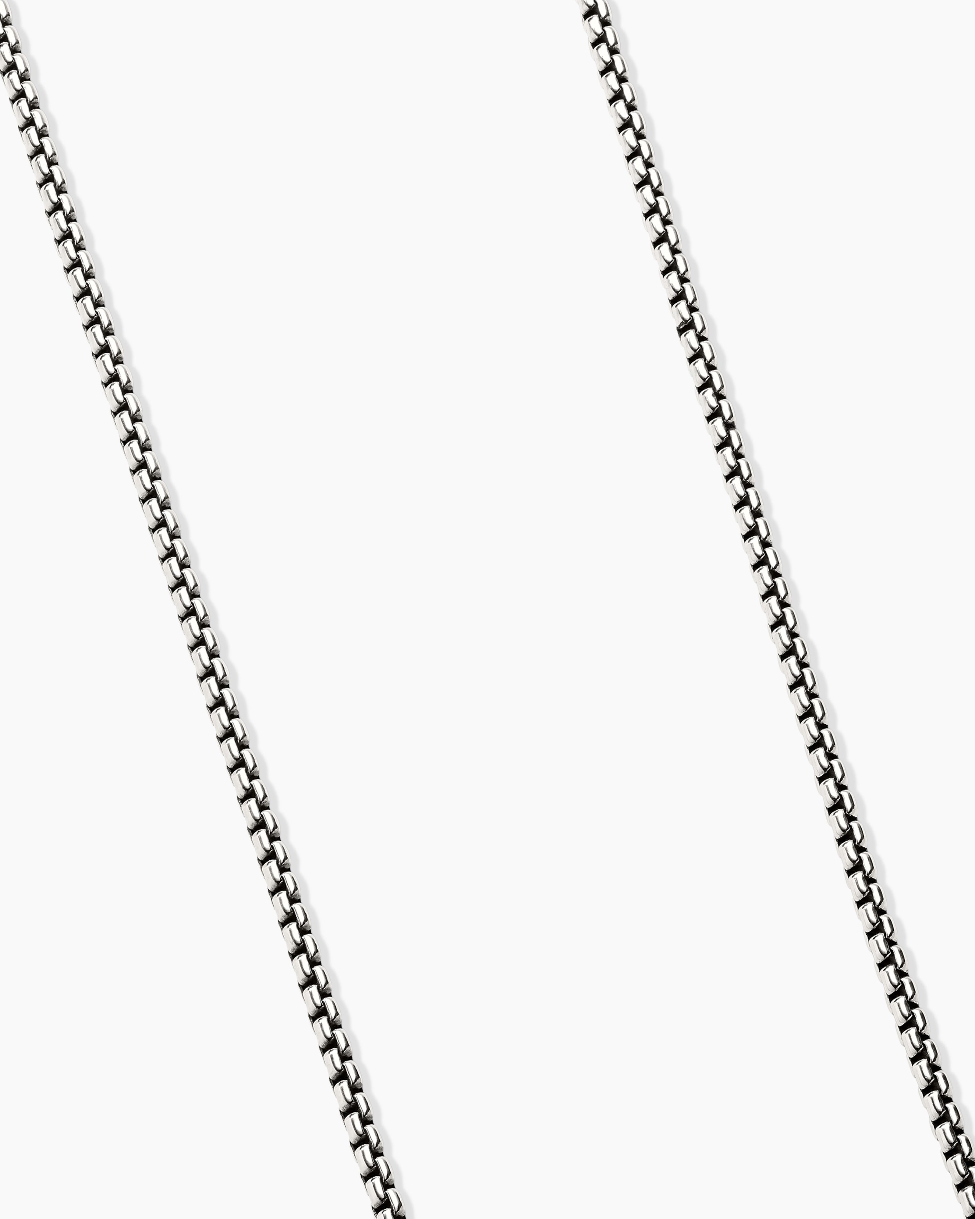 David Yurman Small Box Chain Necklace - Silver
