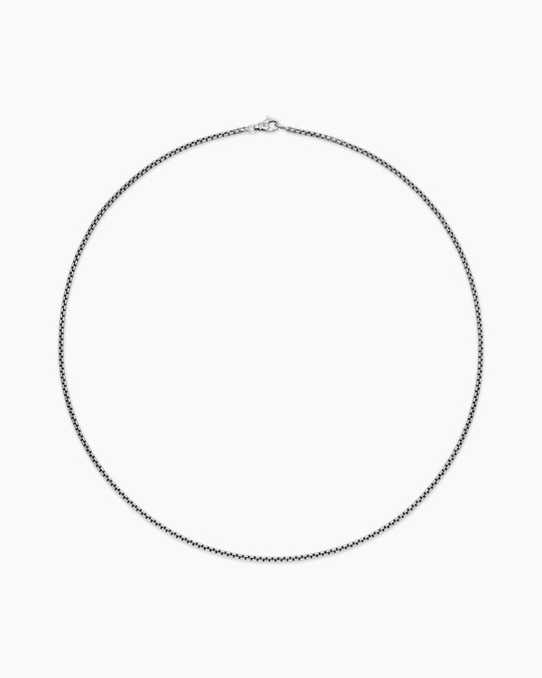 Collier Box Chain en argent sterling, 2,7 mm