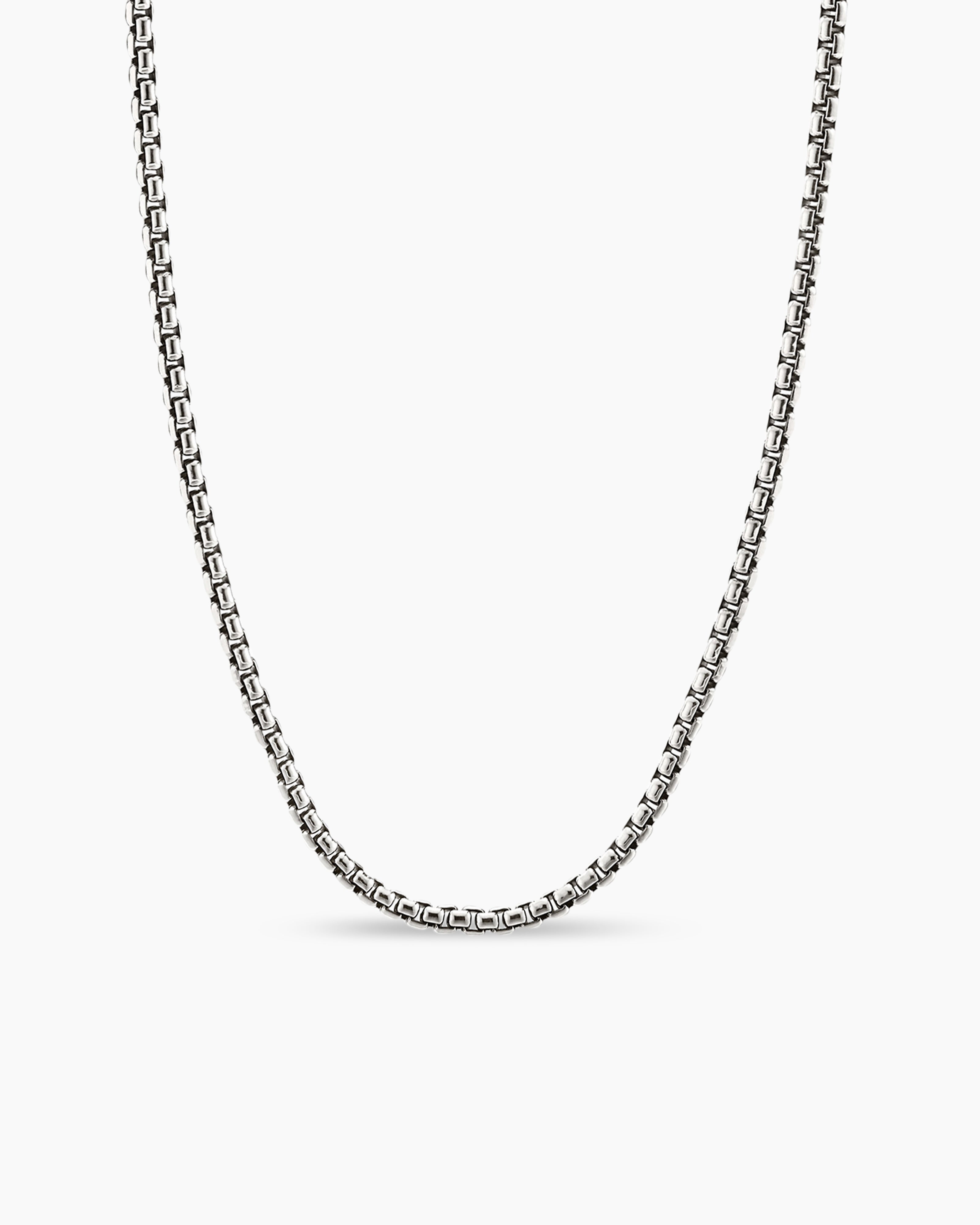 Slim Box Silver Copper Necklace Chain For Women – ZIVOM