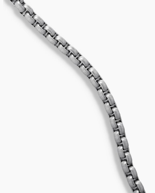 Collier Box Chain en titane gris, 2,7 mm