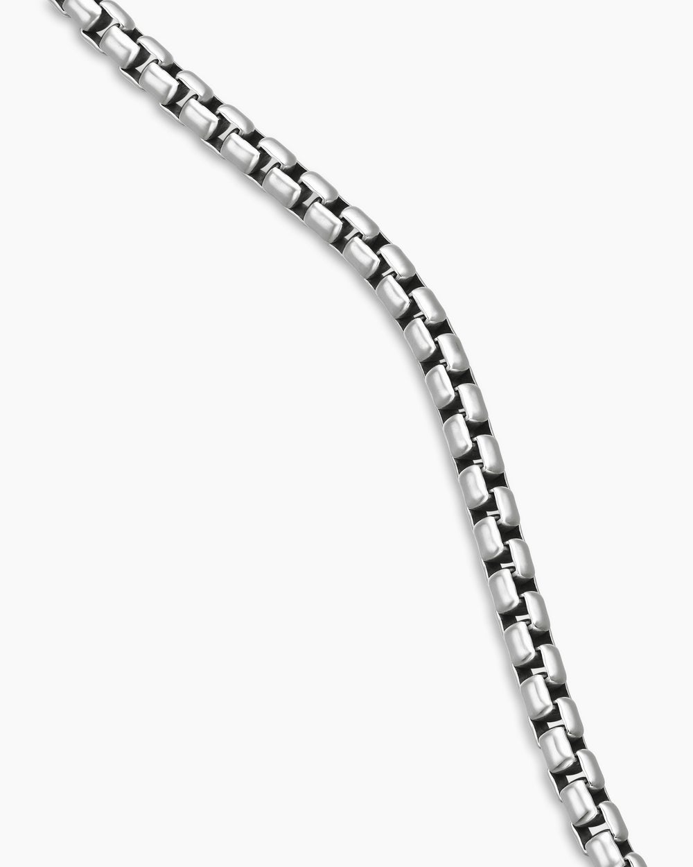 Collier Box Chain en argent sterling, 5,2 mm hommes