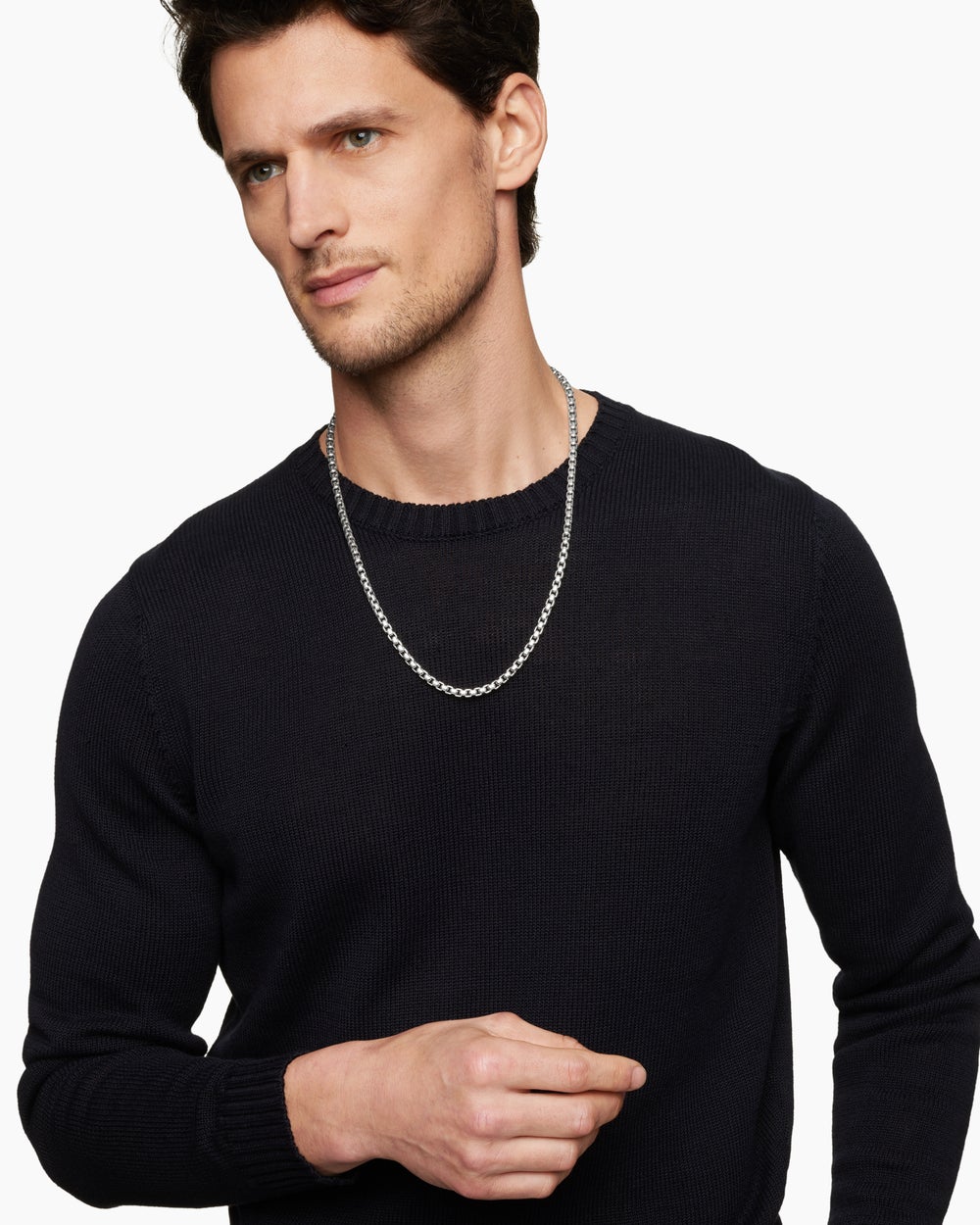 Collier Box Chain en argent sterling, 5,2 mm hommes