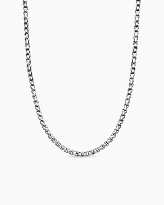 Box Chain Necklace in Sterling Silver, 5.2mm