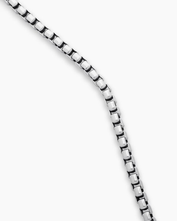 Collier Box Chain en argent sterling, 7,3 mm