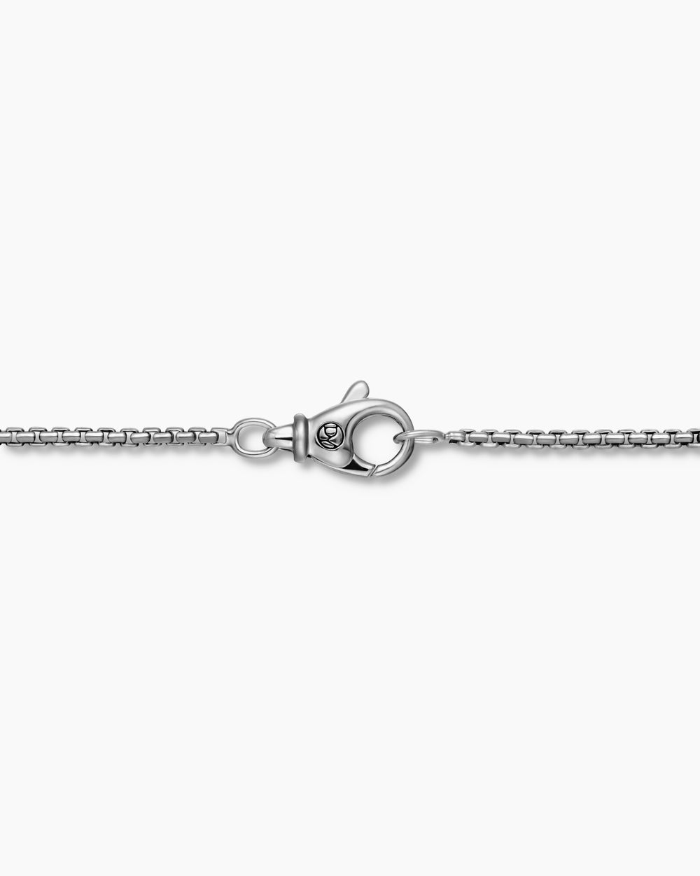 Mens Box Chain Necklace in Sterling Silver, 1.7mm