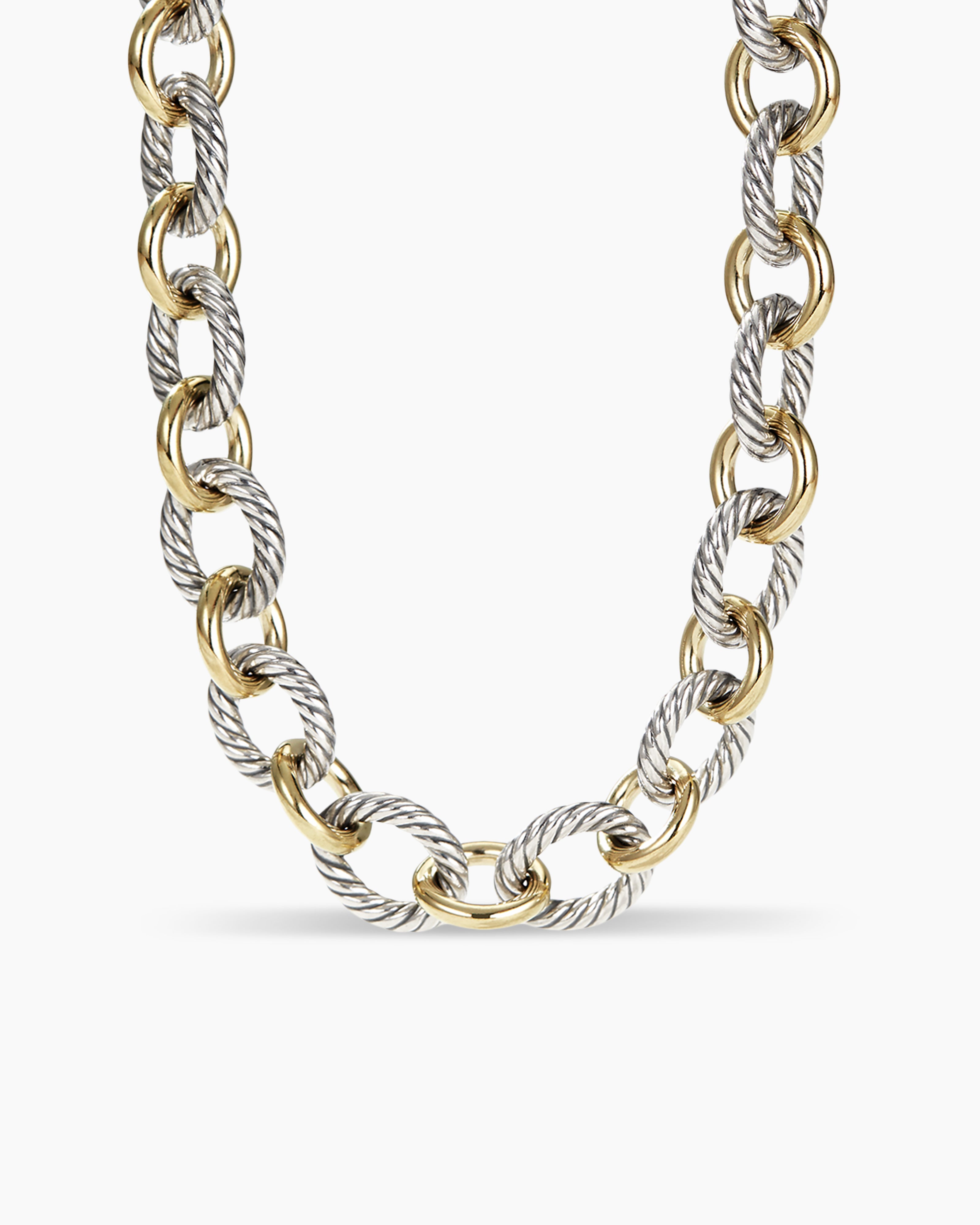 Gabriel & Co. 925 Sterling Silver Oval Link Chain Necklace with Bujukan  Stations | Skeie's Jewelers