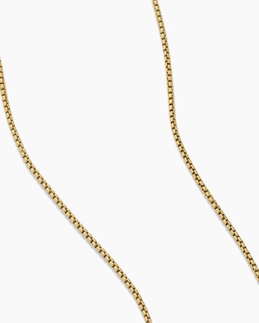 Box Chain Necklace in 18K Yellow Gold, 1.25mm