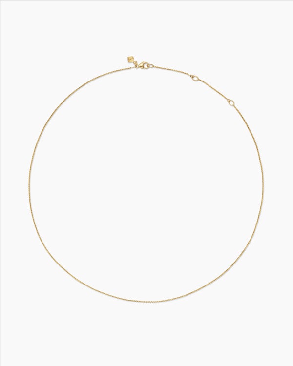 Box Chain Necklace in 18K Yellow Gold, 1.25mm