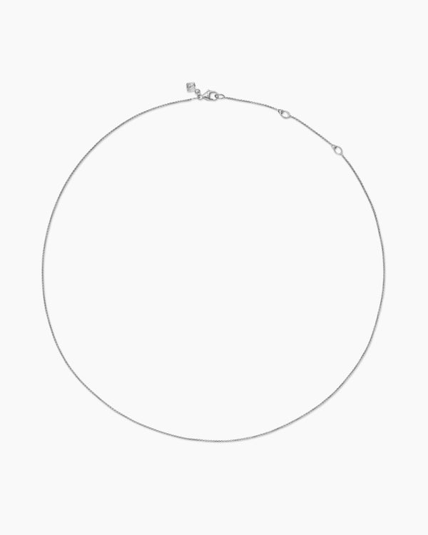 Box Chain Necklace in Sterling Silver, 1.25mm