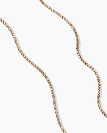 Box Chain Necklace in 18k Yellow Gold, 2.7mm