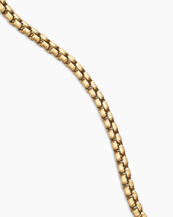 Box Chain Necklace in 18K Yellow Gold, 2.7mm
