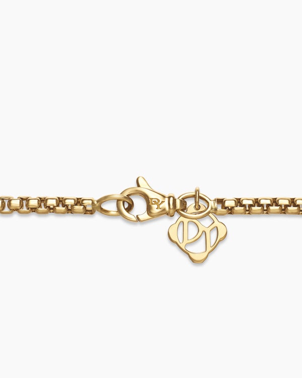 Box Chain Necklace in 18K Yellow Gold, 2.7mm