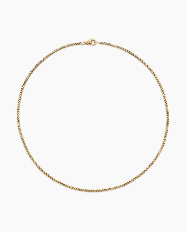 Collier Box Chain en or jaune 18 carats, 2,7 mm