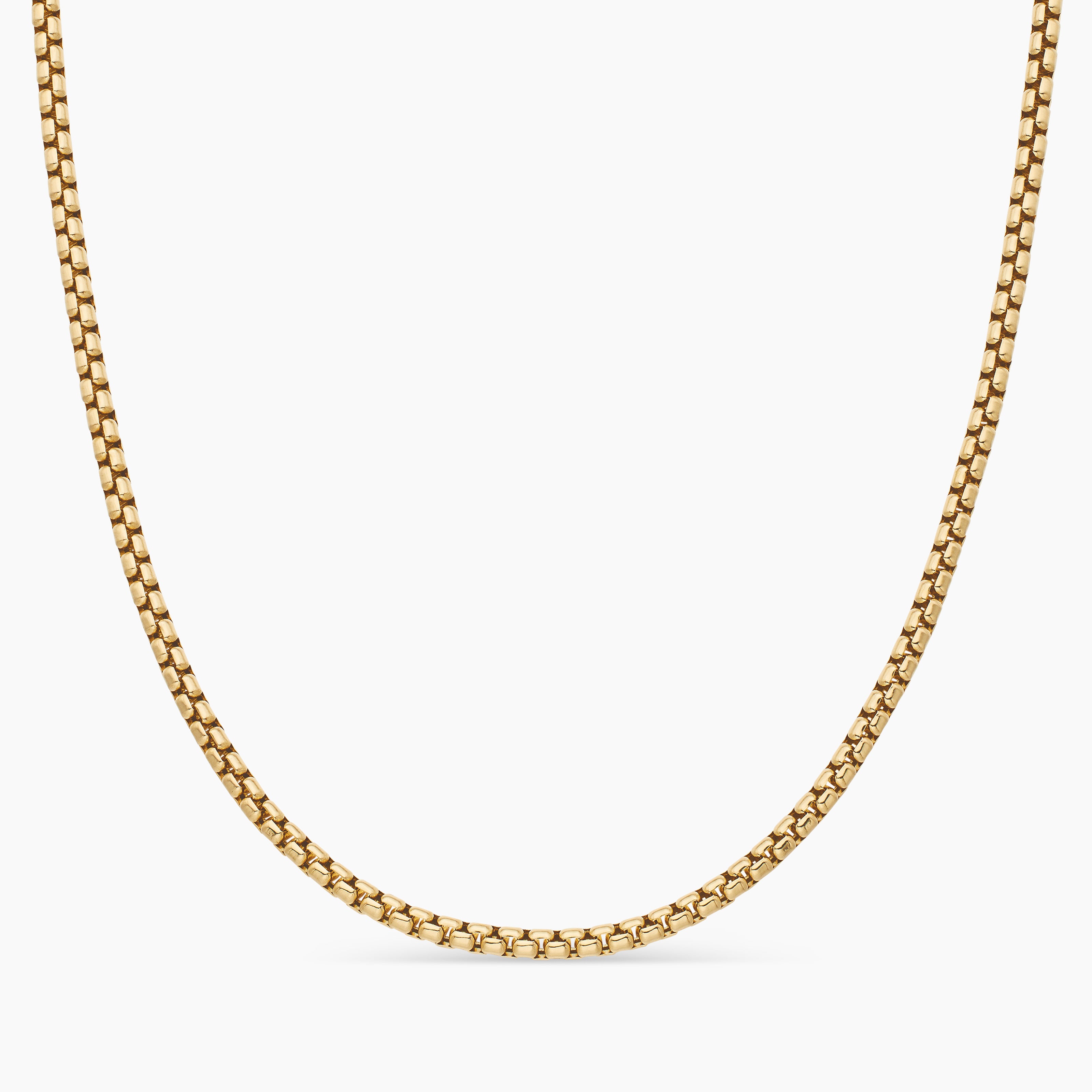 David Yurman 18K Gold Box Chain Necklace