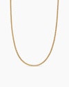 Box Chain Necklace in 18K Yellow Gold, 2.7mm Box Chain Necklace in 18K Yellow Gold, 2.7mm