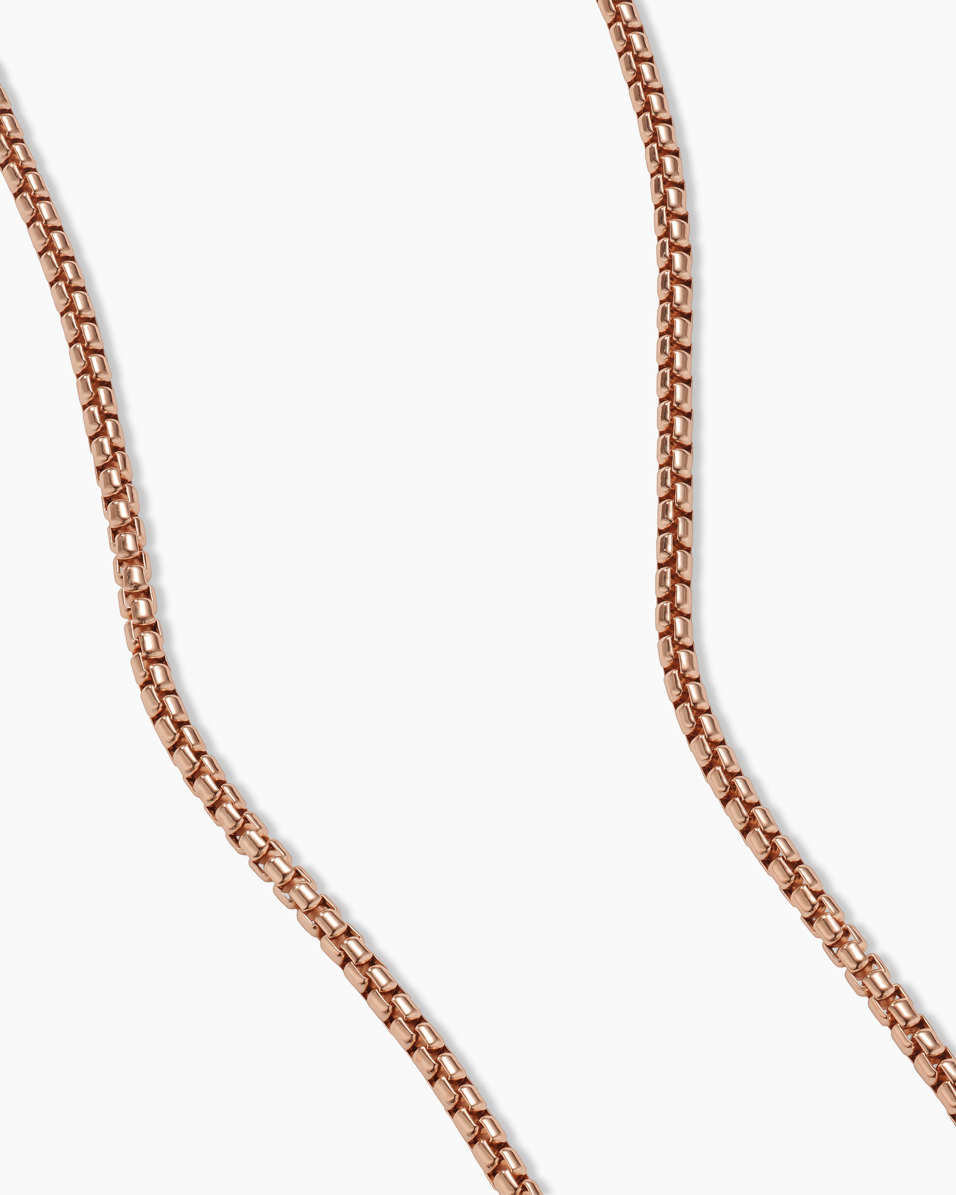 Buy Inter Linked Rose Gold Chain Necklace with Hanging Charms – The Jewelbox