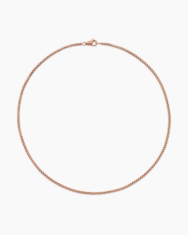 Collier chaîne à mailles vénitiennes en or jaune 18 carats, 2,7 mm, 3 000 $.