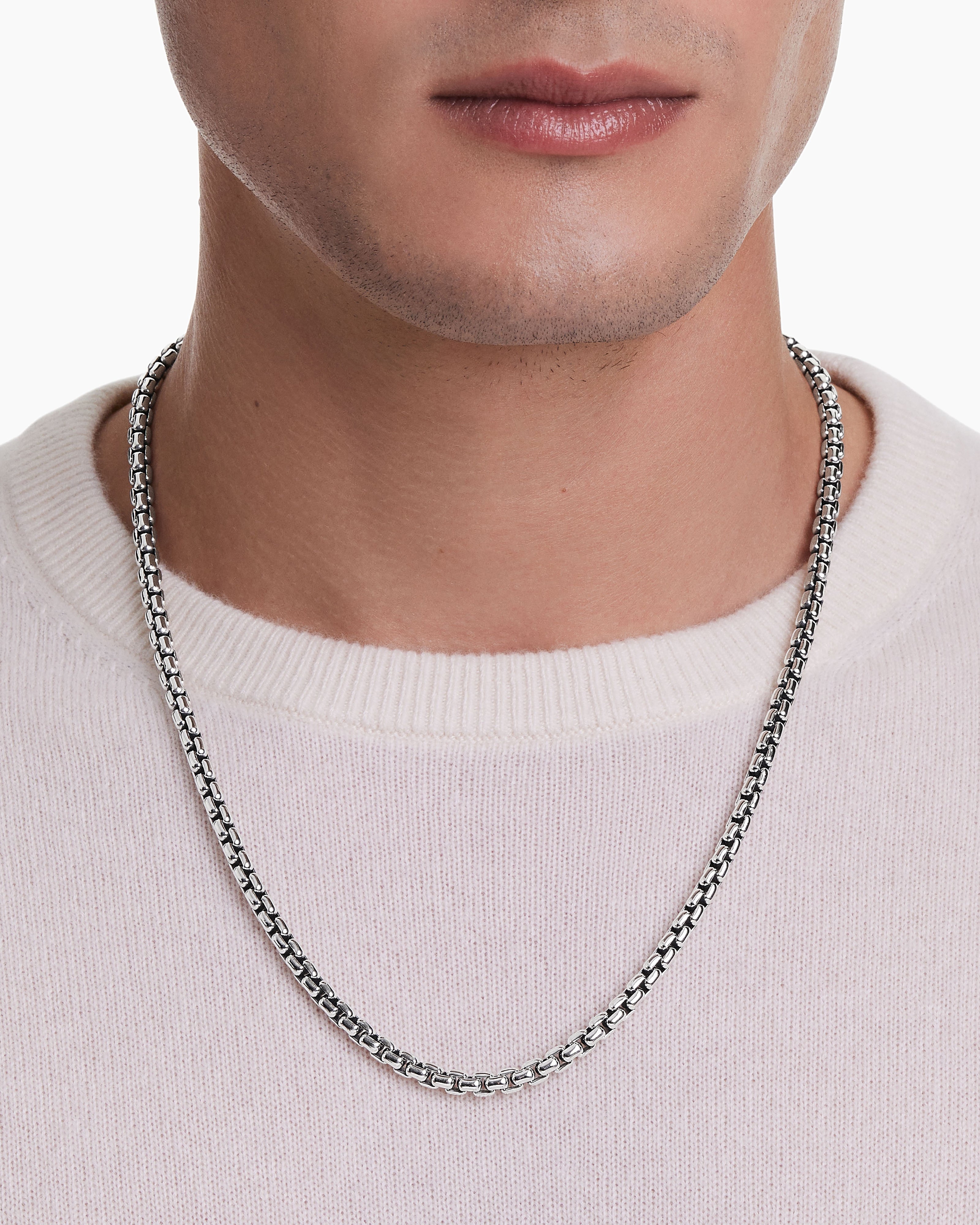 Solid 925 Sterling Silver Men's Baguette Tennis Chain Real Iced Diamond Hip  Hop
