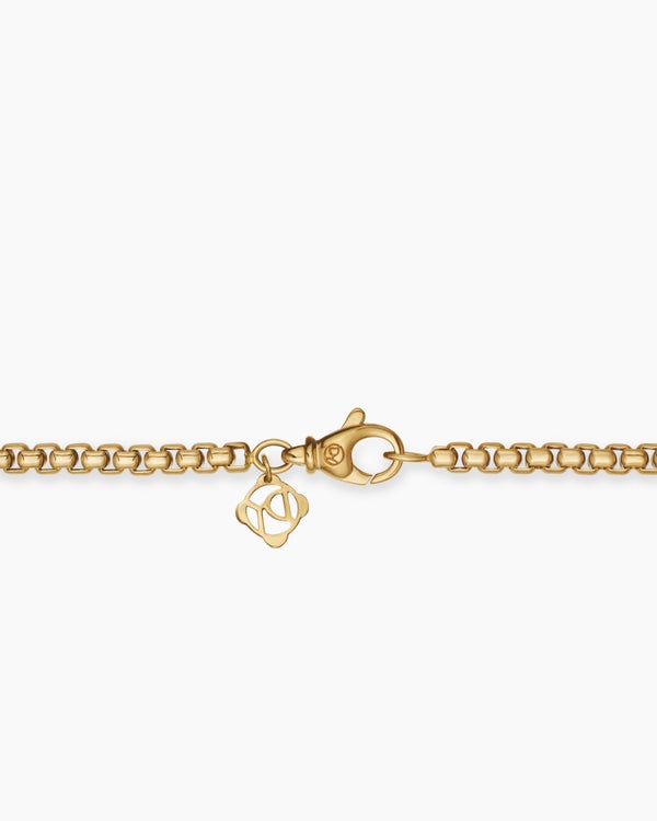 Box Chain Necklace in 18K Yellow Gold, 3.6mm