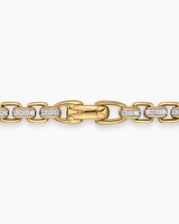 Box Chain Necklace in 18K Yellow Gold, 7.5mm