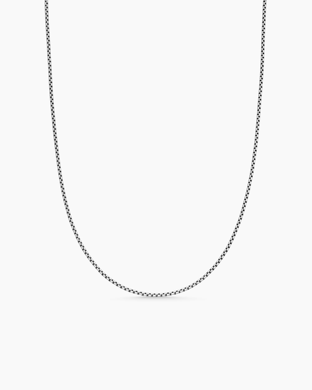 Collier Box Chain en argent sterling avec accents en or jaune 14 carats, 1,7 mm femmes