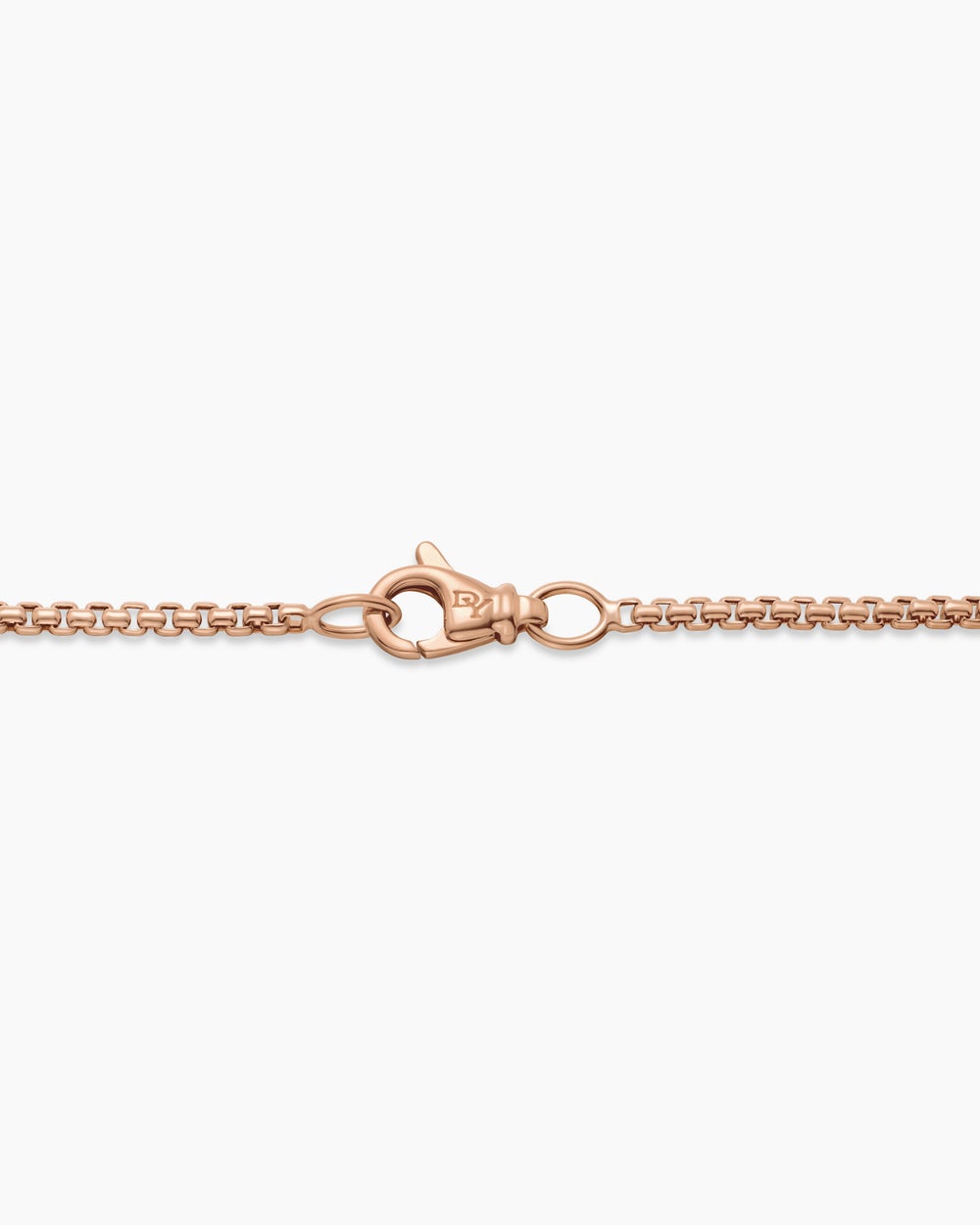 Collier Box Chain en or rose 18 carats, 1,7 mm hommes