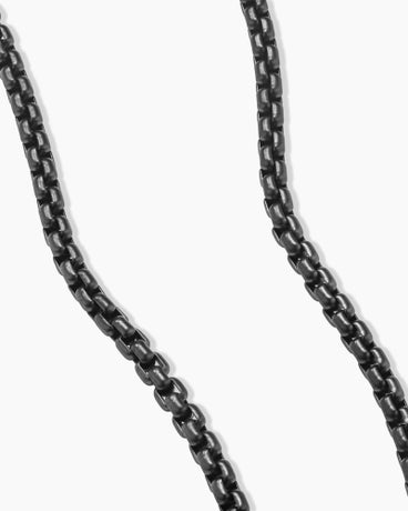 Box Chain Necklace with Stainless Steel and Sterling Silver, 5mm