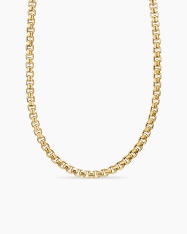 Box Chain Necklace in 18K Yellow Gold, 5mm