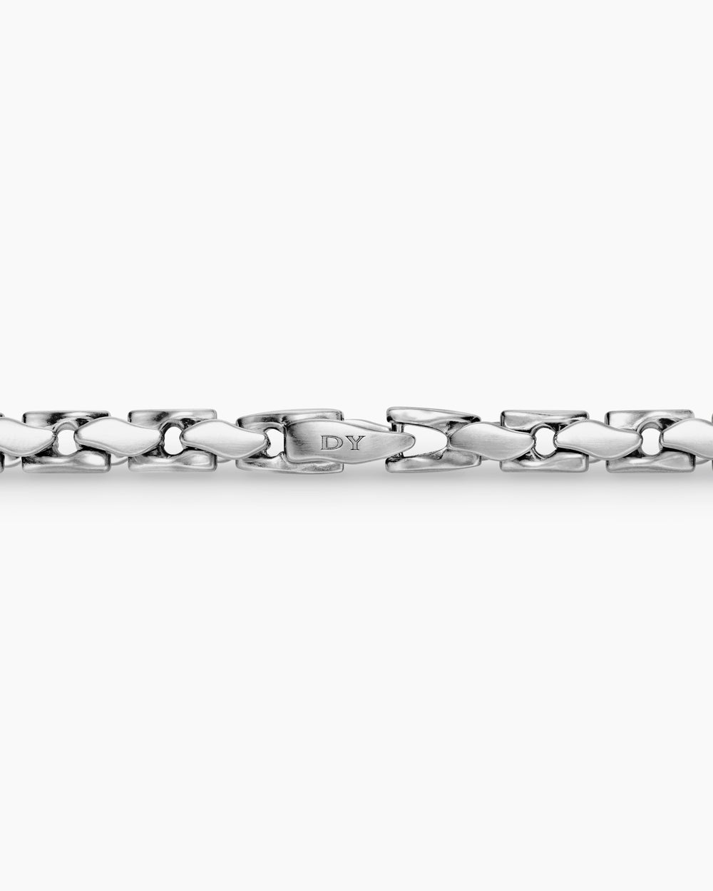 Mens Fluted Chain Necklace in Sterling Silver, 5mm