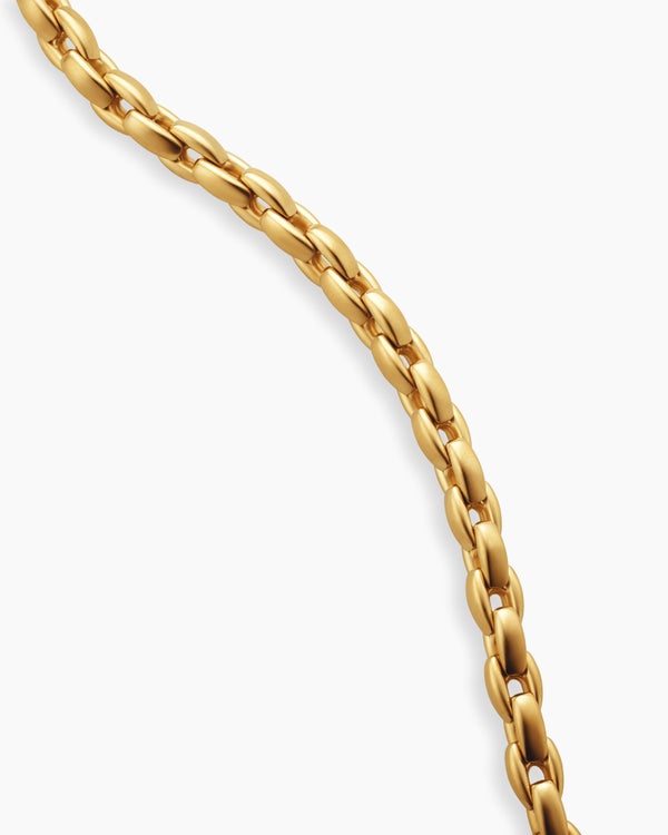 Streamline Elongated Chain Necklace in 18K Yellow Gold, 6mm