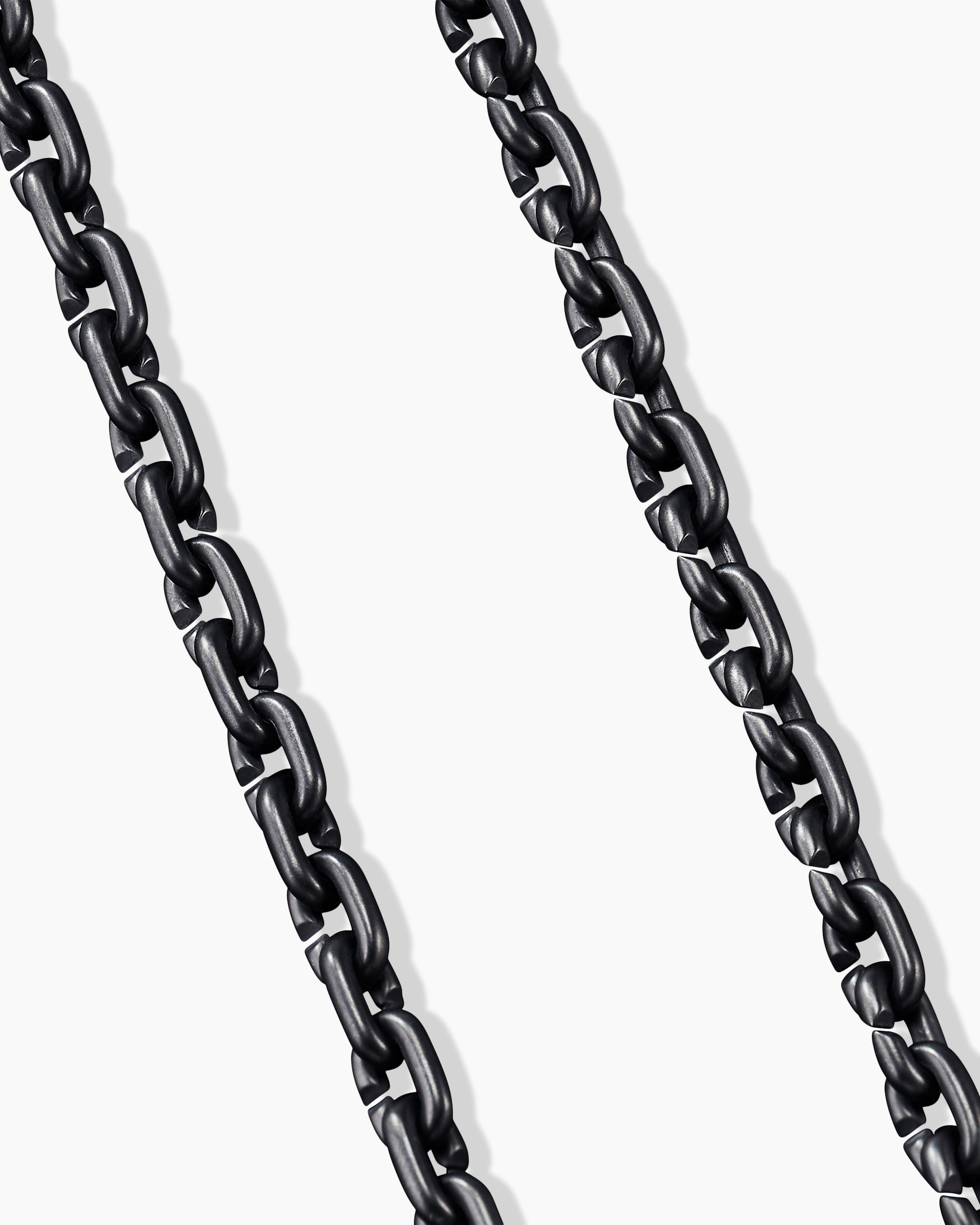 Chain Links Necklace in Black Titanium