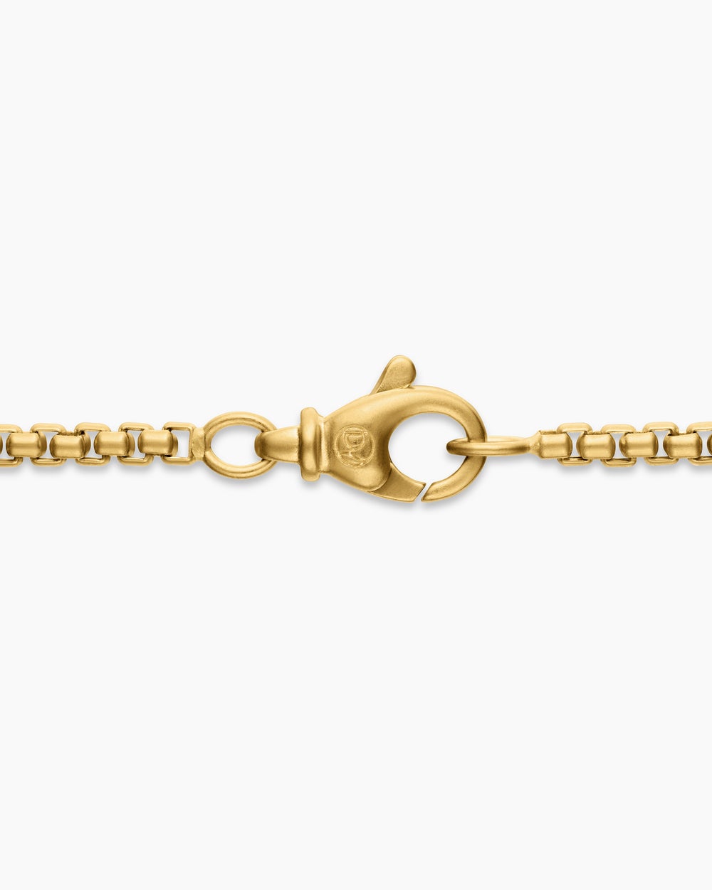 Collier Box Chain en or jaune 18 carats brossé, 2,7 mm hommes