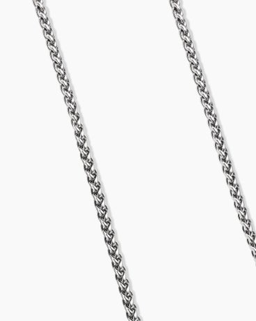 Wheat Chain Necklace in Sterling Silver, 4mm