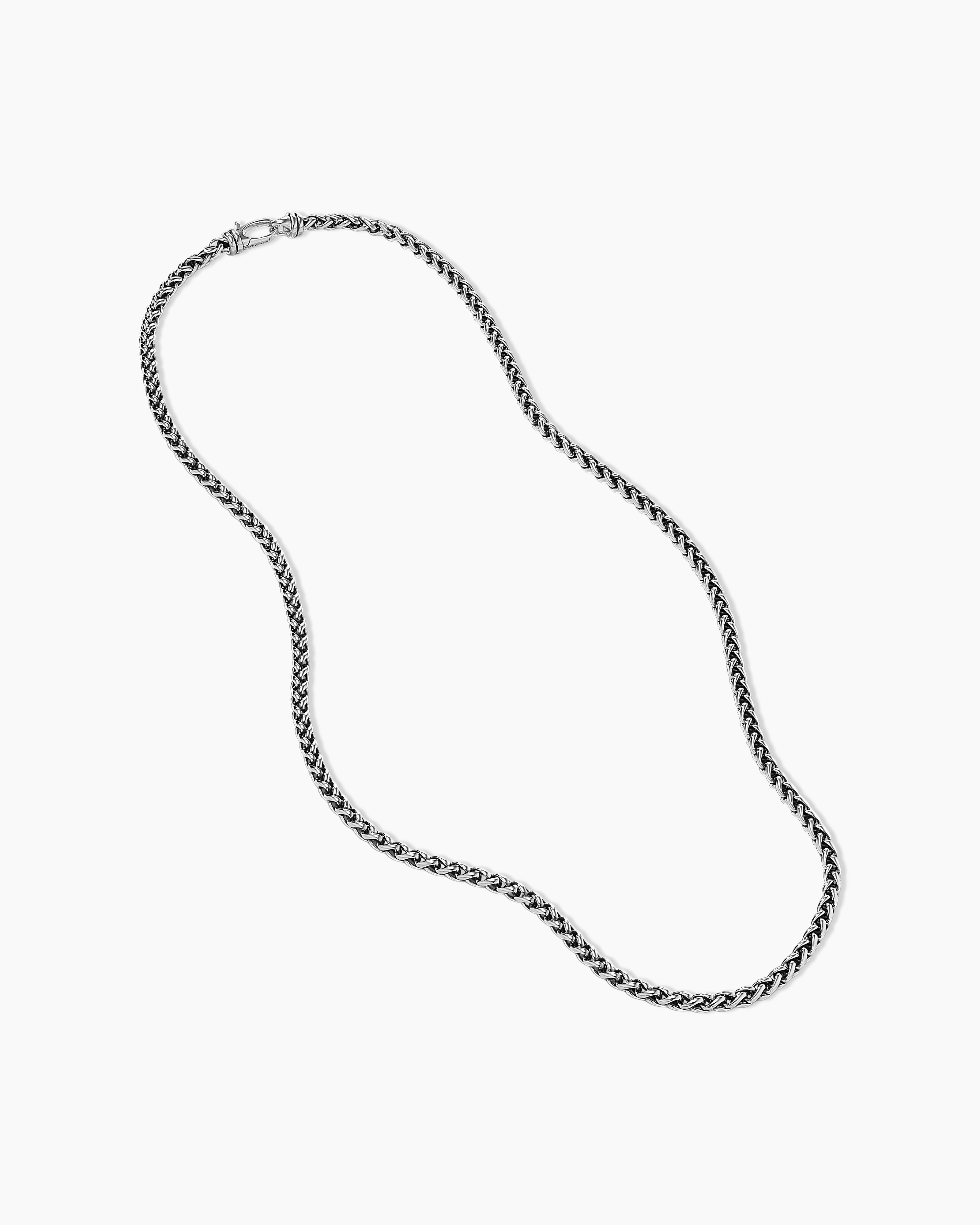Solid 925 Silver Snake Chain Necklace, Raund Snake Chain for Man for Women,  Silver Men's Jewelry, Silver Chains, Valentines Gifts 