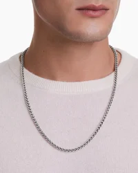 Wheat Chain Necklace in Sterling Silver, 4mm