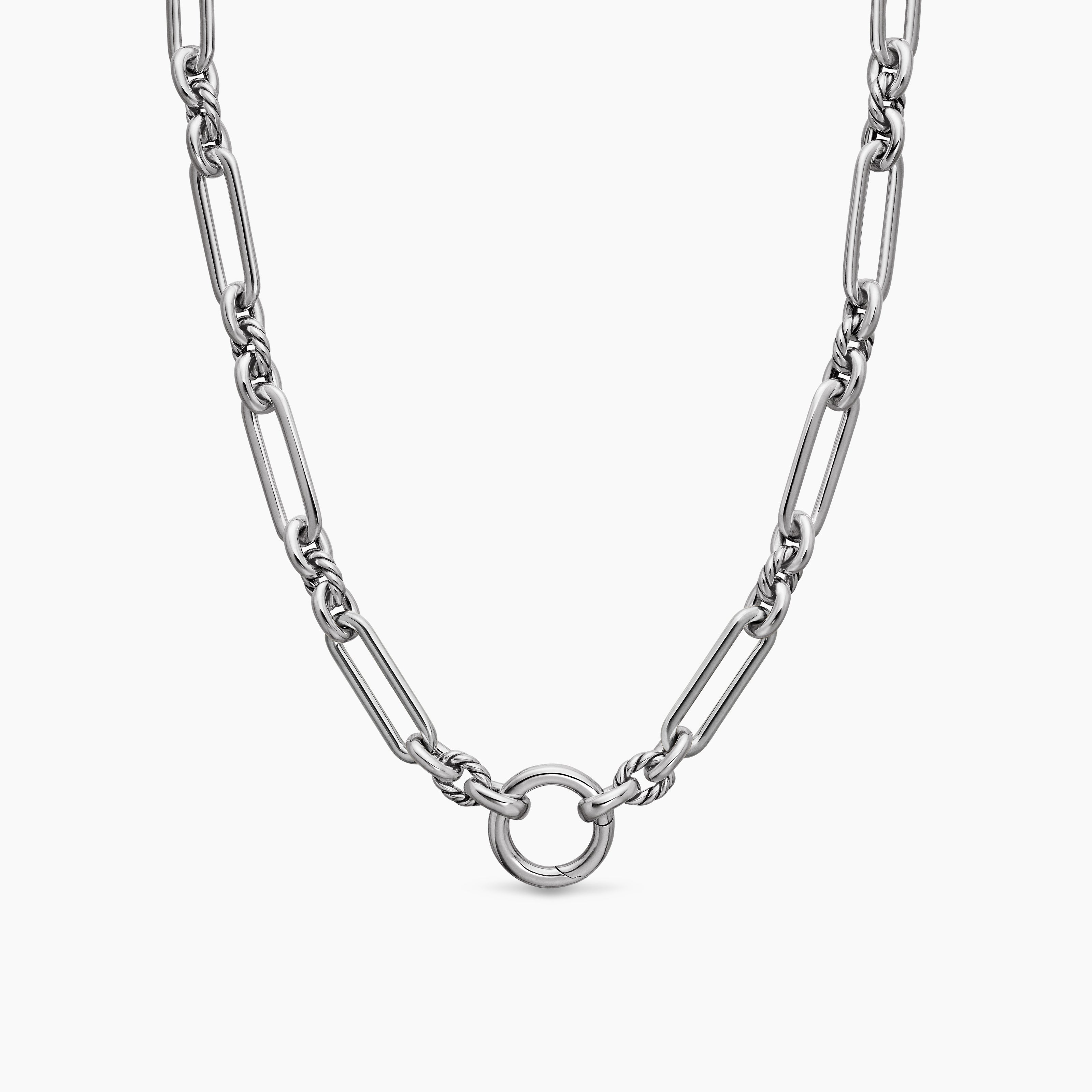 Womens Lexington Chain Necklace in Sterling Silver, 7mm