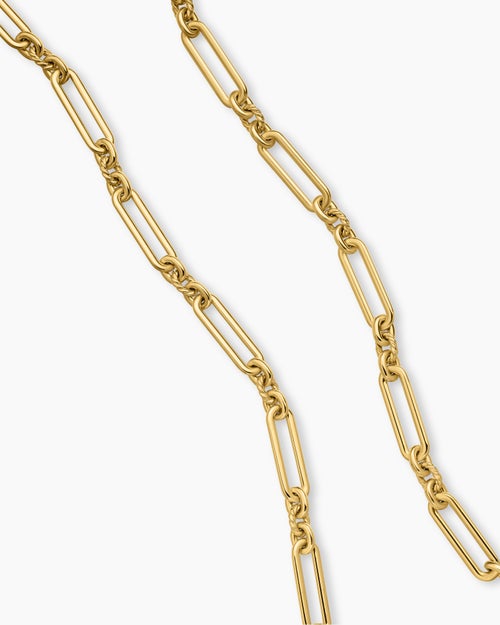 Womens Lexington Chain Necklace in 18K Yellow Gold, 6.5mm