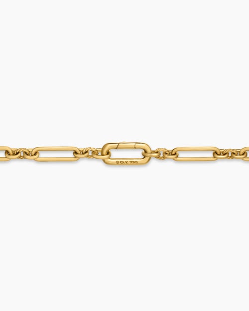 Womens Lexington Chain Necklace in 18ct Yellow Gold, 6.5mm
