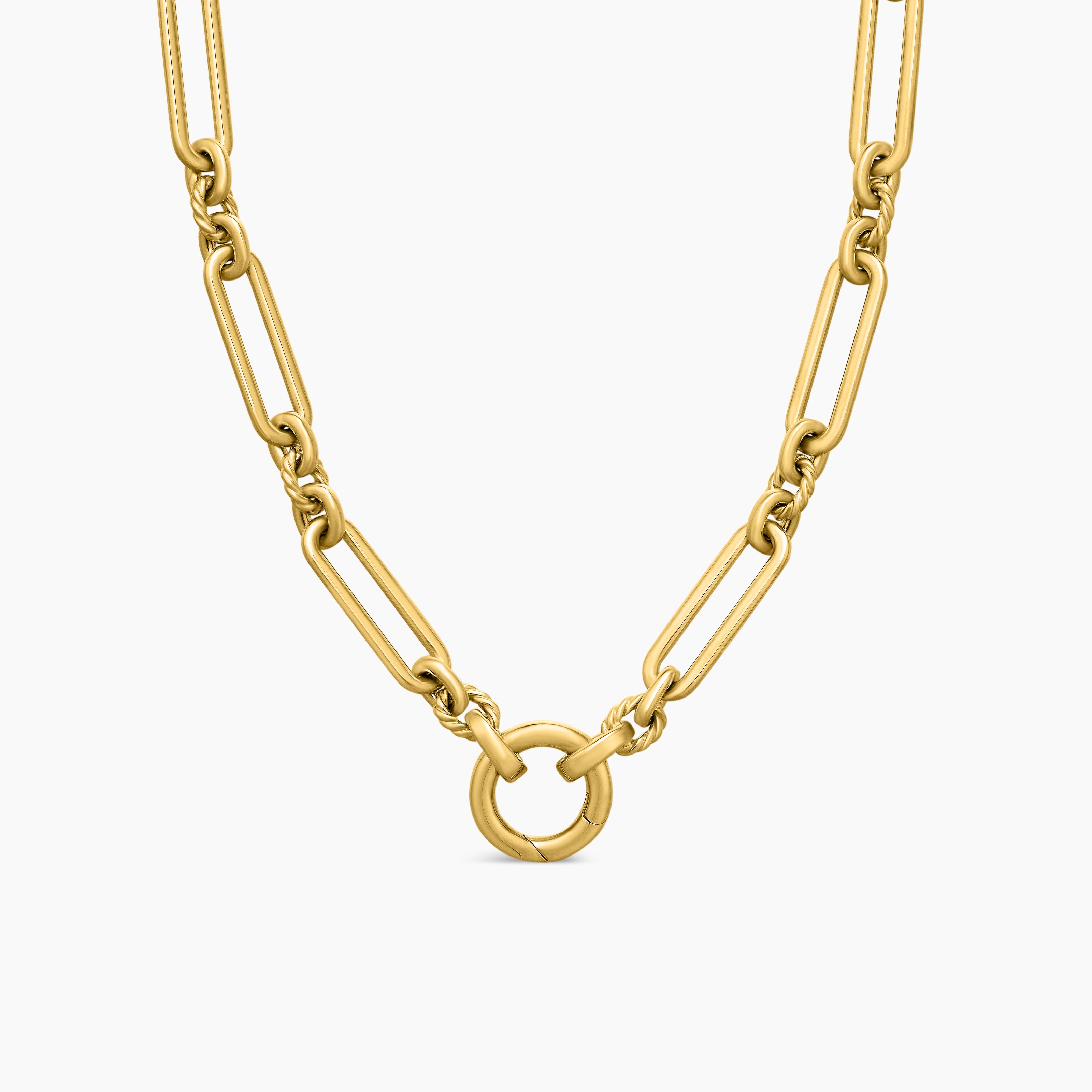 Womens Lexington Chain Necklace in 18K Yellow Gold, 6.5mm