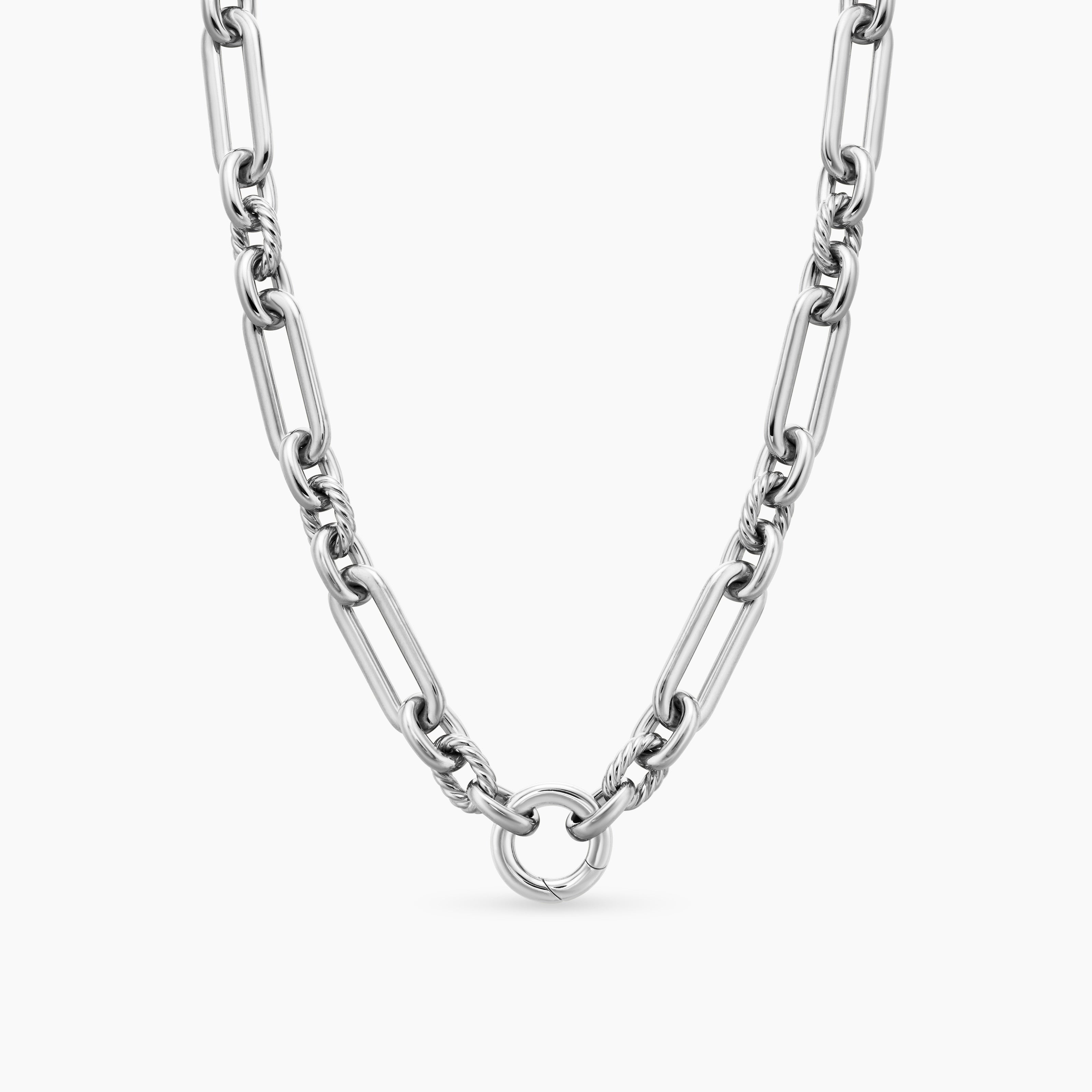 Womens Lexington Chain Necklace in Sterling Silver, 9.8mm