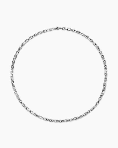 Mens Streamline® Link Necklace in Sterling Silver, 6.5mm