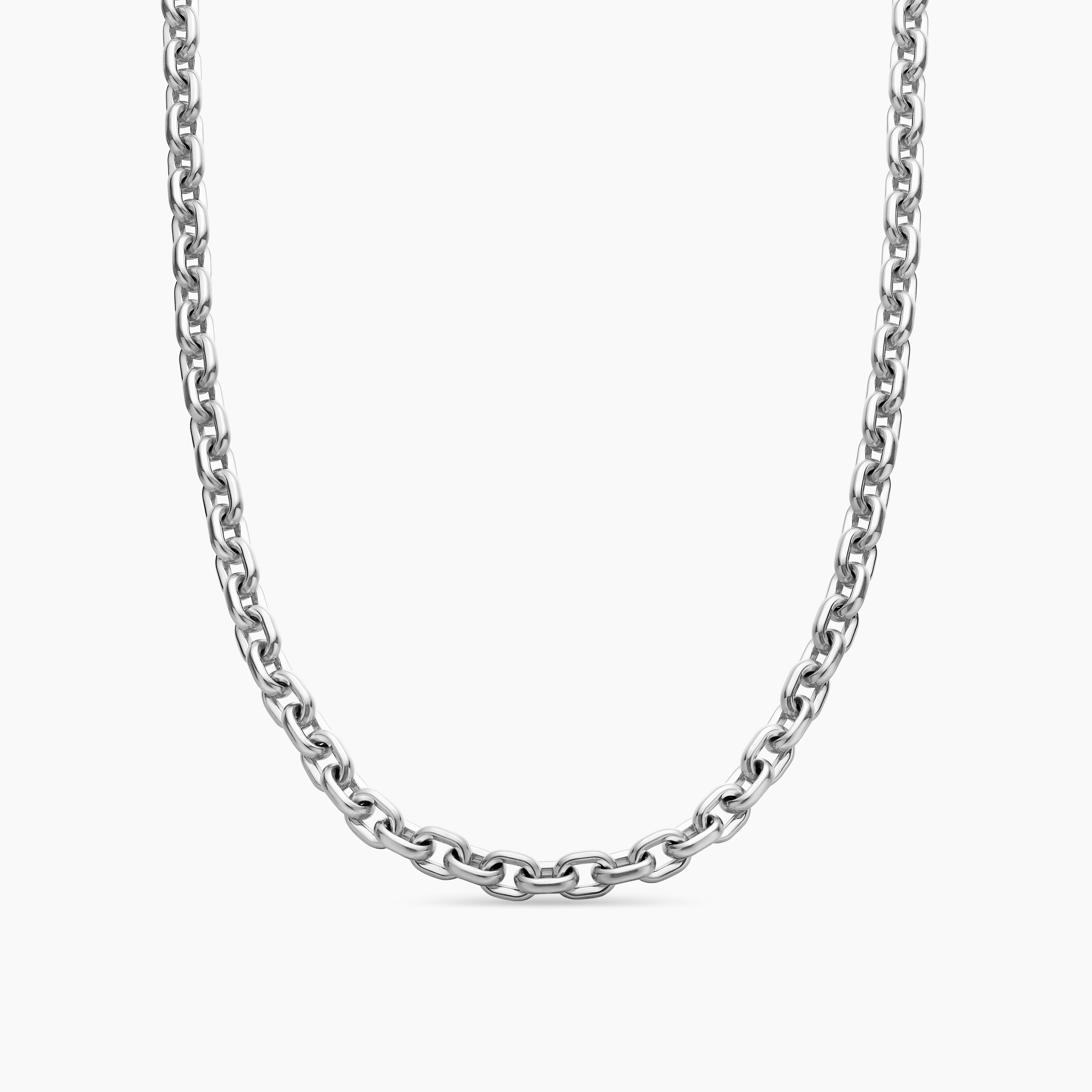 Mens Streamline&reg; Link Necklace in Sterling Silver, 6.5mm